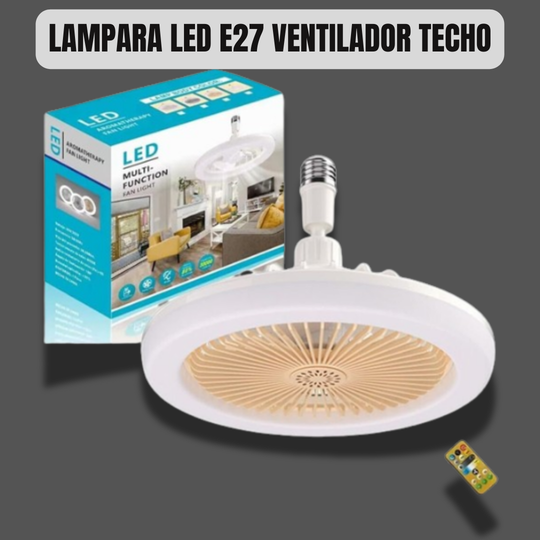 Miniatura 2 de LAMPARA LED E27 VENTILADOR TECHO